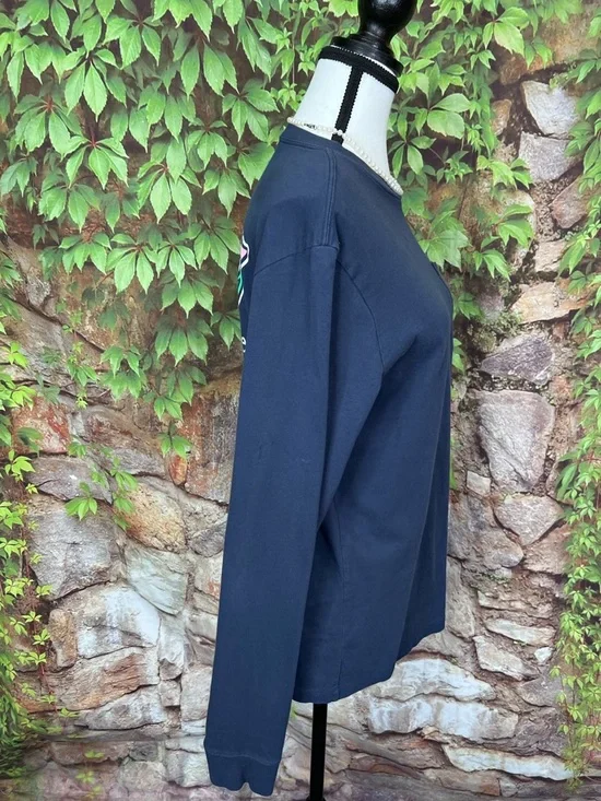 VINEYARD VINES Girls' Navy St. Patrick's Day Long Sleeve Tee, XL - Picture 8 of 9